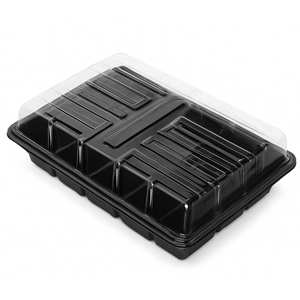 Mini Bandeja de Plástico Reutilizable para Plántulas con Tapa, 72 Celdas, Kit de Propagación para Plantas y Vegetales - Product Image 1