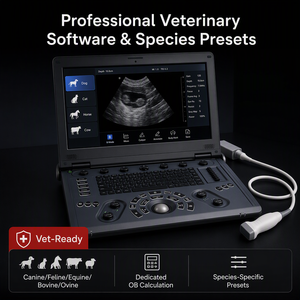 Sistema de Ultrasonido Doppler Color Portátil Veterinario C6, Equipo de Imagenología Digital Clínica Móvil para Cama o Consultorio, Diagnóstico Veterinario Profesional C6 - Product Image 1
