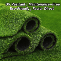 Gazon artificiel vert, gazon synthétique haute densité résistant aux UV pour la décoration de paysages et de jardins, pelouse artificielle