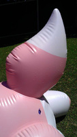 Jouet gonflable personnalisé de couinement de lapin de PVC pour des ventes gonflables de la publicité