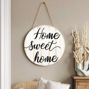 Wooden Hanging <b>Signs</b> Home Home Decoration Pine Wood Decoration Eco-Friendly <b>Wall</b> Hanging Wholesale Supplier - Product Image 2