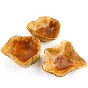 Bol à mélanger rustique <span class=keywords><strong>en</strong></span> <span class=keywords><strong>bois</strong></span> massif sculpté pour comptoir de plats décoratifs bol à fruits bougeoir <span class=keywords><strong>en</strong></span> <span class=keywords><strong>bois</strong></span>-artisanat <span class=keywords><strong>en</strong></span> <span class=keywords><strong>bois</strong></span> artisanal - Product Image 6