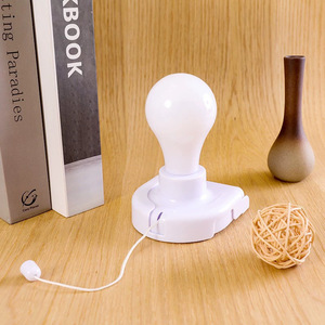 Night <b>Light</b> Led Bulb Warm White Tap Control Battery Powered Indoor Ambient Lighting For Bedroom Cabinet Hallway - Product Image 1