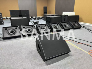 M12T 12 Inch 2 Way Active Powered Neodymium Coaxial Monitor <b>Speaker</b> with Wooden Enclosure 500W RMS for Music Stage - Product Image 6