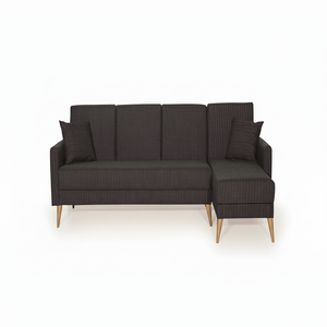 Sofá Cama Esquinero Moderno en Forma de L, Tapizado en Tela, Diseño Ecológico y Duradero para Apartamentos y Hoteles - Product Image 1