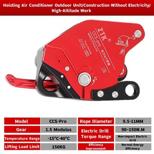Ascendente doppio sistema di alimentazione trapano azionato da 300KG attrezzatura fune scalatore CCS ascensore da lavoro aereo - Product Image 6