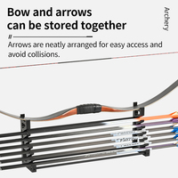 SPG Tir à l'arc mural arc et flèche support de support de stockage carquois chasse tir composé classique Longbow accessoires