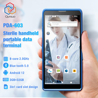 جهاز محمول باليد QS Honeywell 5703 UHF لقراءة الباركود أحادي وثنائي الأبعاد ورمز QR، قارئ NFC RFID، PDA603 بنظام أندرويد 12 وبطارية 5000 مللي أمبير