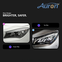 Ensemble de phares LED AURON pour Mercedes-Benz Classe C W204 (2011-2014) |   Feux de jour (DRL) style OE, nouvelle version 12V, blanc 6000K, 36W, 6000 lm
