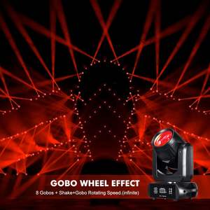 Lumière de scène mobile LED 200W DJ Moving Head Light Gobo Spot Beam DMX Arc-en-ciel Disco - Product Image 6