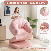 Canapé paresseux multifonctionnel convertible en lit, idéal pour bureau, tatami, petit appartement, salon, balcon, canapé simple pliable en coton