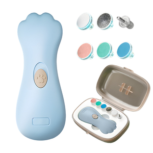 Seis cabezales de molienda, recortador de uñas para niños, pulido fino, ajuste deslizante de dos engranajes, recortador de uñas eléctrico para bebés - Product Image 3