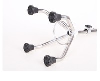 Canne de marche réglable antidérapante en aluminium, portable, rétractable et pliable, à quatre pieds