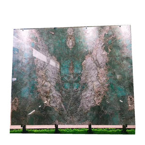 Villa Decor Luxury Stone Natural Polished Tile <b>Slab</b> Wall Tile Amazonite Turquoise Granite Backlit Amazonite Green Marble - Product Image 5