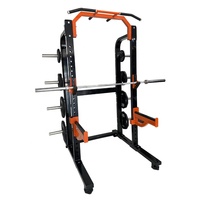 Station multifonction Smith Gym Machine avec pile de poids, noire, machine Smith complète Powertec Gym, équipement d'exercice tout-en-un