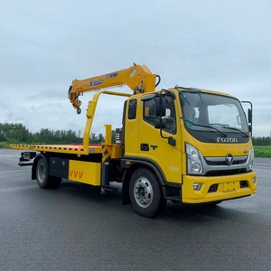 Grúa de Plataforma Plana Foton Ollin 4x2 con Grúa de Brazo de 5 Toneladas, Camión de Rescate Multipropósito Personalizado en Venta - Product Image 2