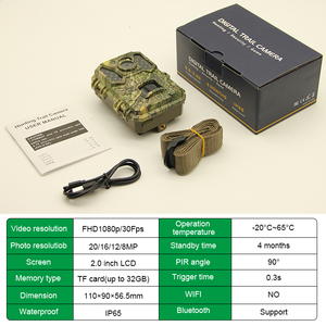 Outdoor Mini Hunting Camera Animal Camera 1080P Video IR Wild Trail Camera 20MP Waterproof Motion Trigger Photo <strong>Traps</strong> - Product Image 6