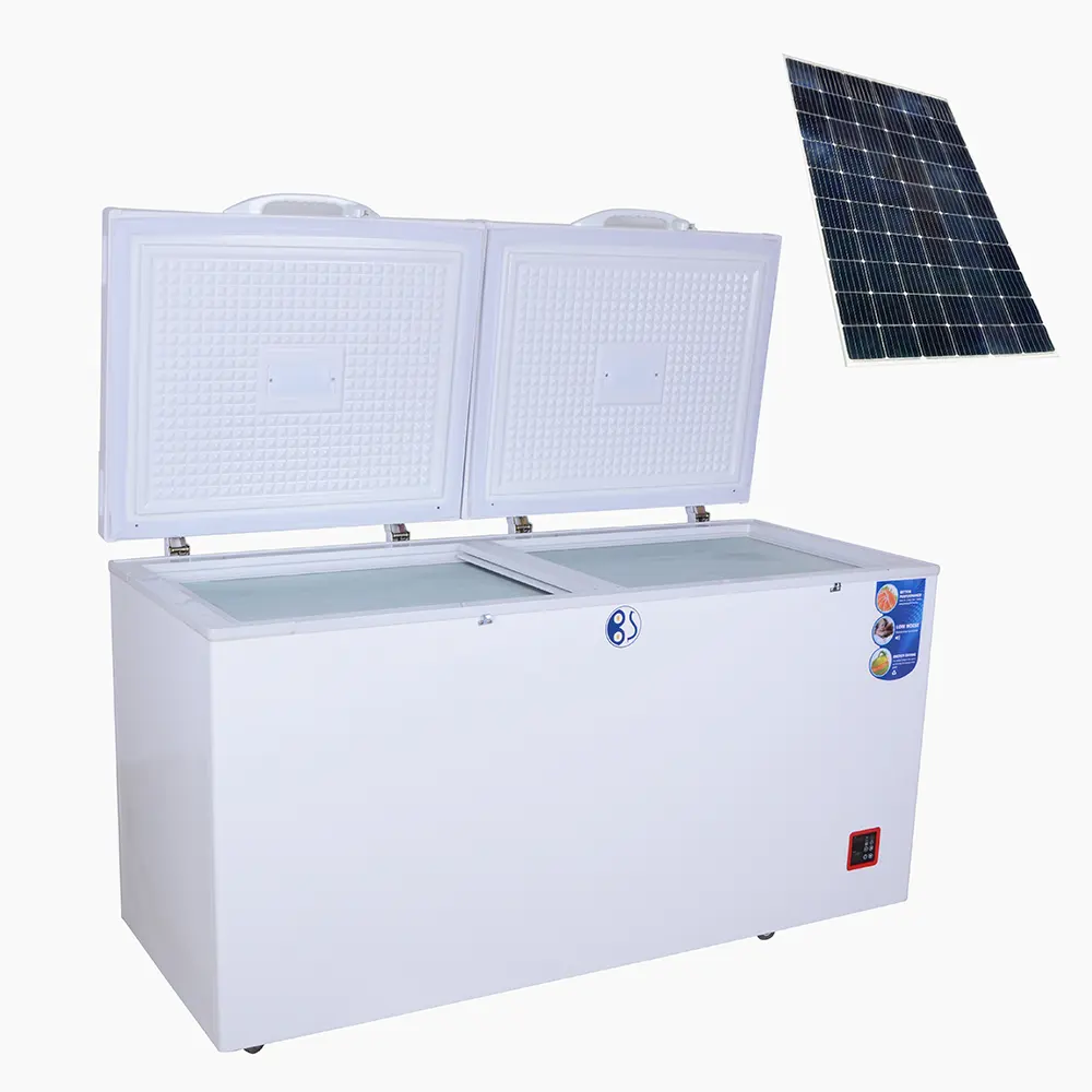Kommerzielle 12 V24V DC Gefriert ruhe Solar kühlschrank <span class=keywords><strong>OEM</strong></span> solar betriebene Gefrier schränke Kühlschrank