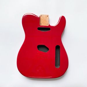 Cuerpo de guitarra pintado de rojo, barril en blanco, acabado sólido de tilo, estilo TL - Product Image 2