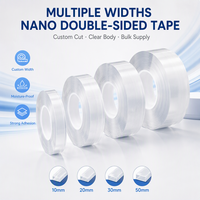 Ruban adhésif nano double face en acrylique transparent avec adhésif sensible à la pression imperméable pour la fermeture des cartons