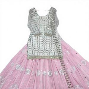 <b>Indian</b> Pakistan Bollywood Wedding Party Faux Georgette Women's <b>Sexy</b> Salwar Kameez Dress Quick Dry Antra - Product Image 3