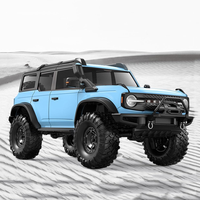 Voiture RC tout-terrain électrique rechargeable 4x4 haute vitesse, modèle réduit 1:10, simulation de voiture de montagne