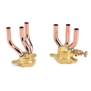 2穴エアコン用特殊非標準真鍮銅水蒸気分配器