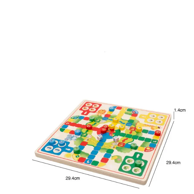 Tragbare Kinder Aufklärung Intelligenz 2 in 1 Ludo Board Halma Desktop-Schachspiele