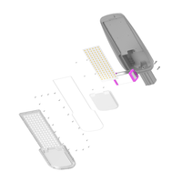 Lampadaire LED IP65 IK10 Étanche 180 Lm/W Haute Luminosité pour Éclairage Public Urbain et Parking