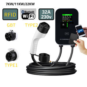 Station de recharge pour véhicules électriques murale <span class=keywords><strong>Wpro</strong></span>, nouvelle, rénovation/mise à niveau, 32A, 7kW, 200-220V, prise de type 2, WiFi, application de contrôle à distance, CE, Rohs - Product Image 3