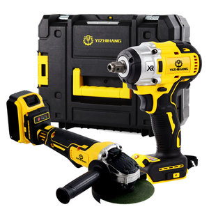 Điện tác động wench và điện Máy mài góc máy vườn công cụ thiết lập/công cụ điện thiết lập Combo Box Set không dây - Product Image 1