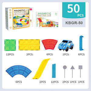 KEBO Carreaux de construction magnétiques Piste de course automobile Jouets de construction inspirants pour enfants - Product Image 6