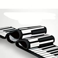 Piano portátil recargable de 61/88 teclas, teclado de silicona ecológico, juguete educativo, instrumento musical resistente al agua