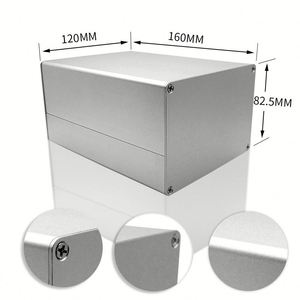 <b>Metal</b> Audio Amplifier Case Manufacturer Customized CNC Machining Aluminum <b>Box</b> Enclosure Case Electric Meters IP54 Powder Coating - Product Image 6