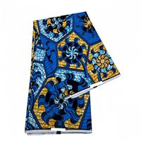 Kain Cetak Lilin Afrika 100% Katun Desain Afrika Capulana Ankara Pagne Batik Nigeria Kain Lilin Tissu Africian
