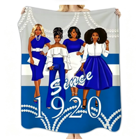 Couverture en flanelle Sigma Gamma Rho, douce, avec lettres grecques, pour fraternité, sororité, canapé, lit, maison, bureau, cadeau de Noël, personnalisée, neuve