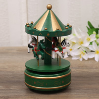 Creative merry go round boîte à musique huit tons boîte jouets pour enfants merry go round décorations pour la maison décorations de Noël
