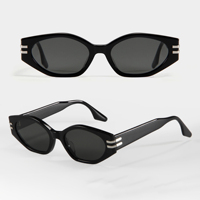 Lunettes de soleil homme et femme mode acétate lentille en nylon qualité résistant aux UV lunettes de soleil irrégulières hommes femmes