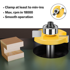 8 mét Shank Top mang t Loại khe cắm chế biến gỗ Router bits gỗ phay cắt với Carbide răng 3 4 5 6 7 8 10 11 12 16 Mét rộng - Product Image 2