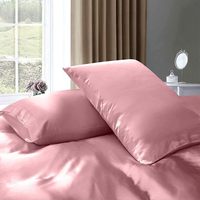 Ensemble de literie d'hôtel de luxe en soie de mûrier naturel 100% tailles King & Super King de haute qualité comprend un drap plat et une housse de couette
