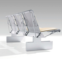 Chaise d'attente double rangée de haute qualité pour aéroport et gare, pour espaces publics