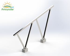 Fournisseur <span class=keywords><strong>direct</strong></span> d'<span class=keywords><strong>usine</strong></span> Xiamen Amoysolar : structure solaire préassemblée pour <span class=keywords><strong>carport</strong></span> au sol, avec vis de fixation et angle réglable. - Product Image 2