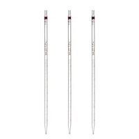 Pipette de mesure en verre Rongtai Lab 1630A 10 ml -1/10 Ambre Graduation Class a Pipette en verre de transfert de mesure