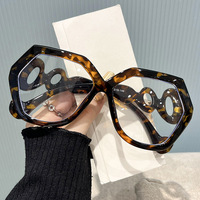 Nouvelles Lunettes de Soleil Hexagonales pour Femmes 2026 – Monture Rectangulaire Personnalisée en PC, Sans Correction, Style Tendance