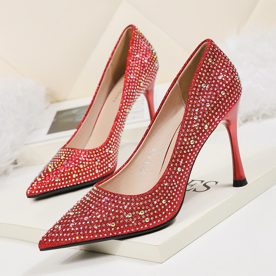 Sandalo Donna Spot On Tacco Alto – Con Cinturino E Dettaglio Diamante, Varie Misure