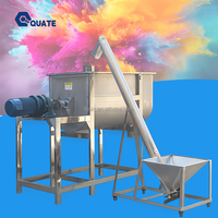 Mélangeur de poudre horizontal à double cône en acier inoxydable, fabricant de mélangeurs de poudre pour chocolat, aliments, détergents, poudre de diamant