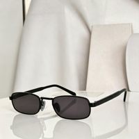 Lunettes de soleil rétro fines carrées à monture intégrale en métal unisexe, légères, verres dégradés UV400, multicolores, mode streetwear