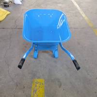 Carretilla de Acero Resistente WB6400 para Construcción, Agricultura y Jardinería