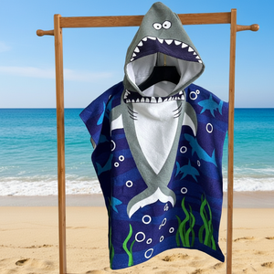 Poncho con Capucha para Niños, Diseño de Animales, Microfibra, Toalla de Playa, Regalo Infantil, Modelos Nuevos, Orgánico, Venta al por Mayor de Fábrica - Product Image 1