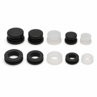 Passe-câble en silicone résistant à la chaleur et étanche, passe-câble en caoutchouc pour trous métalliques, panneaux, châssis, câblage LED